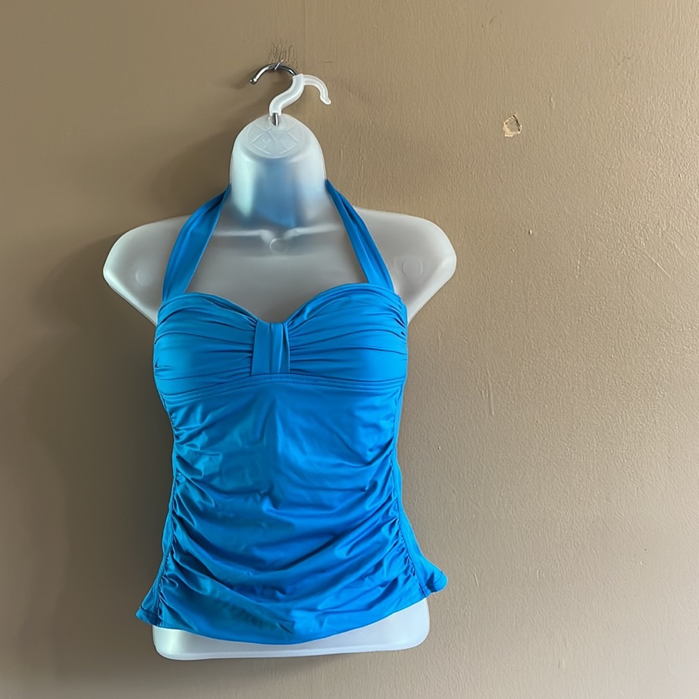 Tommy Bahama • Bright Blue Tankini Top - Picture 2 of 3